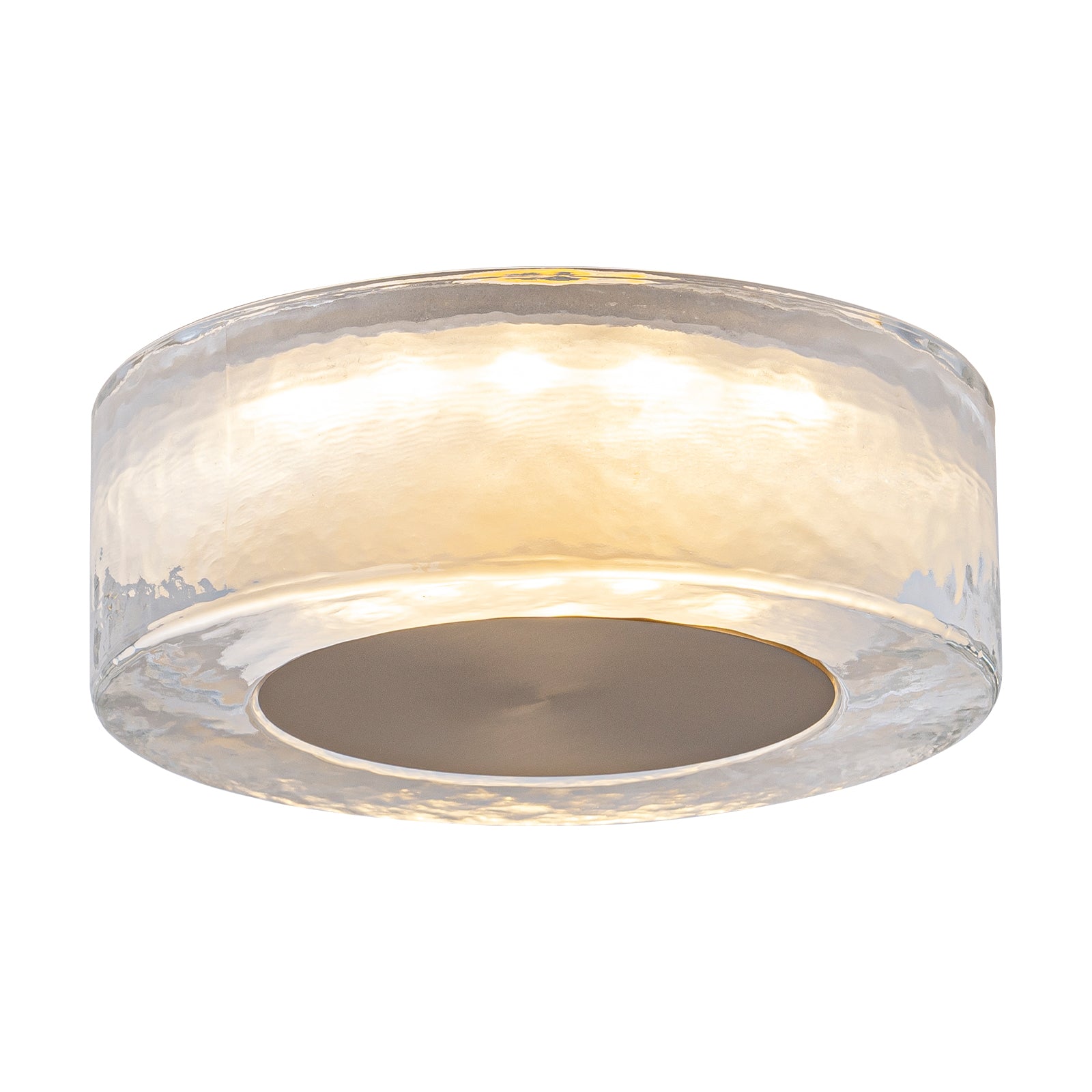 7.48 in. Modern Brass Round Dimmable Integrated LED Wall Sconce Clear Glass Bathroom Vanity Light