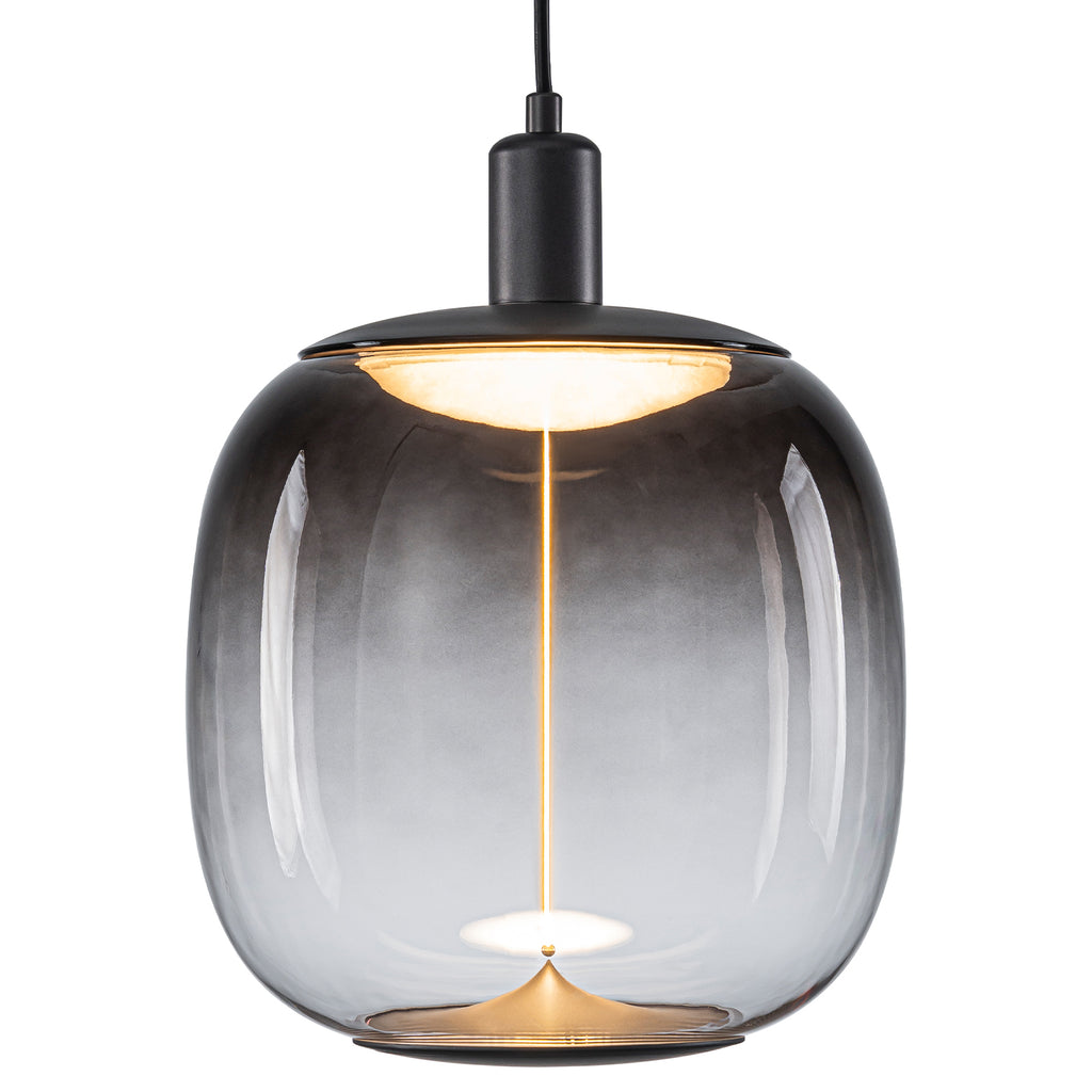 10-Watt 1-Light Modern Dimmable Integrated LED Pendant Light with Drum Shade for Kitchen Island