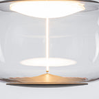 10-Watt 1-Light Modern Dimmable Integrated LED Pendant Light with Drum Shade for Kitchen Island