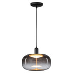 10-Watt 1-Light Modern Dimmable Integrated LED Pendant Light with Drum Shade for Kitchen Island