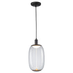 10-Watt 1-Light Modern Dimmable Integrated LED Pendant Light with Drum Shade for Kitchen Island