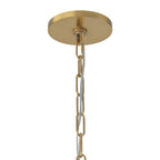 1-Light Modern Gold Bell Shaped Chandelier Hanging Light with Champagne-Colored Glass Shade for Dining Room