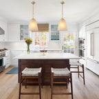 1-Light Modern Gold Bell Shaped Chandelier Hanging Light with Champagne-Colored Glass Shade for Dining Room