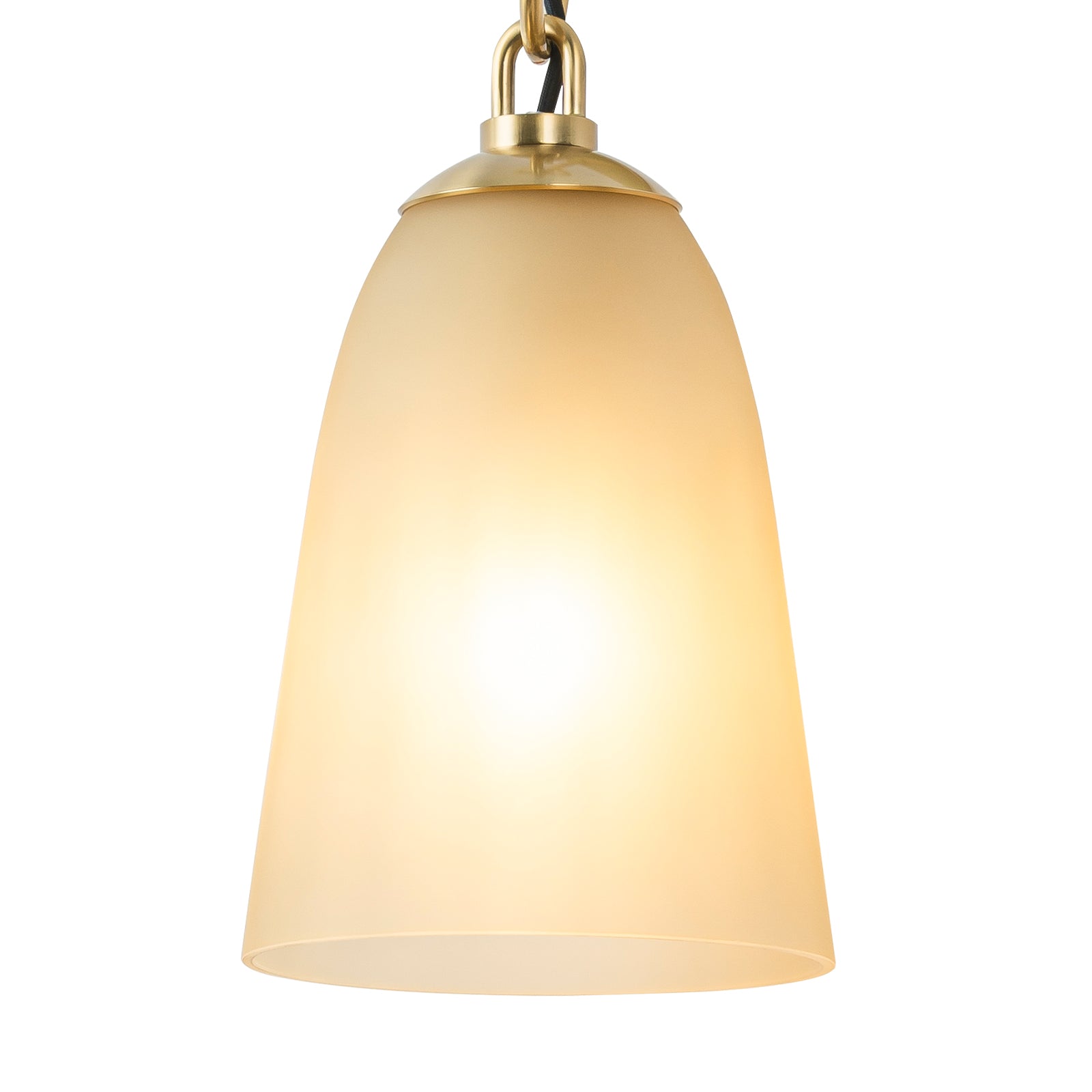 6 in. 1-Light Modern Brass Wall Sconce with Bell Frosted Glass Shade for Bedroom, Living Room, Hallway