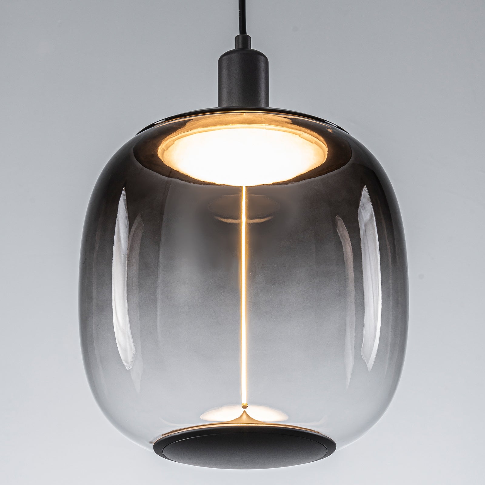 10-Watt 1-Light Modern Dimmable Integrated LED Pendant Light with Drum Shade for Kitchen Island