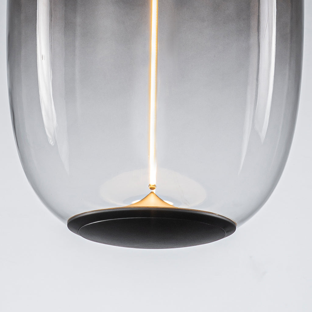 10-Watt 1-Light Modern Dimmable Integrated LED Pendant Light with Drum Shade for Kitchen Island