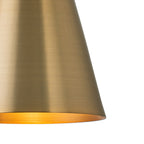 4.72 in. 1-Light Retro Bronze Wall Sconce Interior Vanity Light with Metal Cone Shade for Bathroom, Entryway
