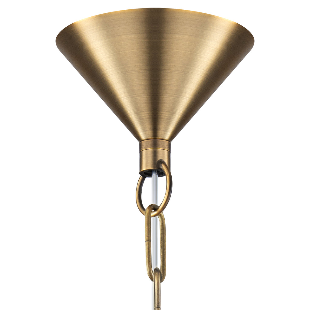 14.76 in. 60-Watt 1-Light Vintage Bronze Island Pendant Light with Cone Iron Shade for Kitchen, Dining Room