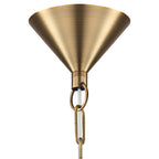 14.76 in. 60-Watt 1-Light Vintage Bronze Island Pendant Light with Cone Iron Shade for Kitchen, Dining Room