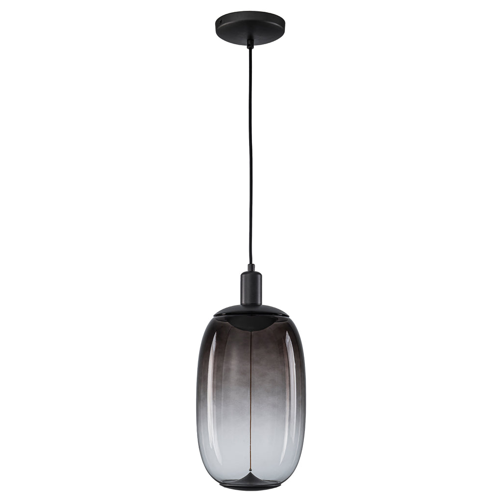 10-Watt 1-Light Modern Dimmable Integrated LED Pendant Light with Drum Shade for Kitchen Island