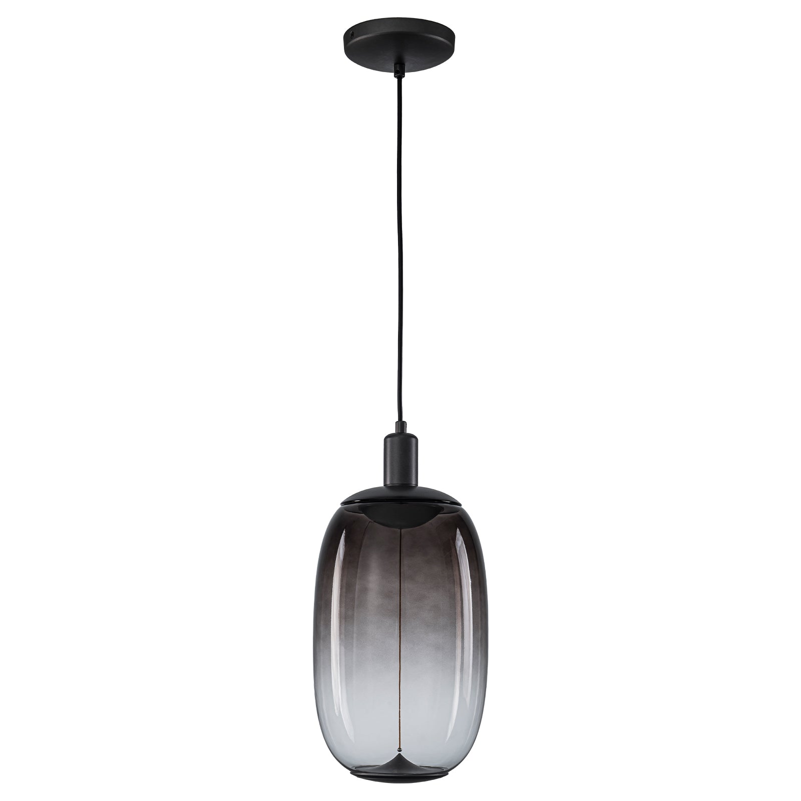 10-Watt 1-Light Modern Dimmable Integrated LED Pendant Light with Drum Shade for Kitchen Island