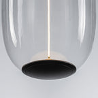 10-Watt 1-Light Modern Dimmable Integrated LED Pendant Light with Drum Shade for Kitchen Island