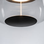 10-Watt 1-Light Modern Dimmable Integrated LED Pendant Light with Drum Shade for Kitchen Island
