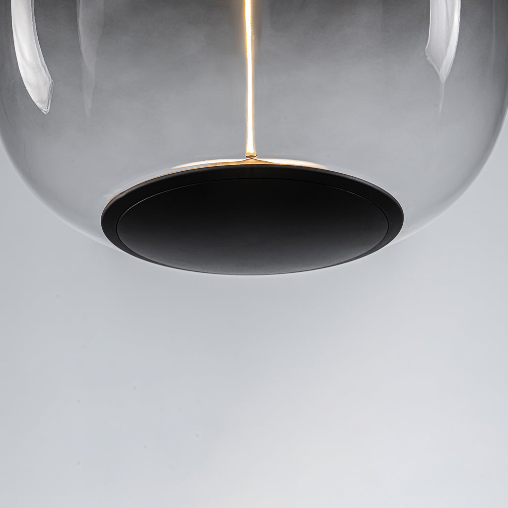 10-Watt 1-Light Modern Dimmable Integrated LED Pendant Light with Drum Shade for Kitchen Island