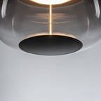 10-Watt 1-Light Modern Dimmable Integrated LED Pendant Light with Drum Shade for Kitchen Island