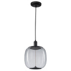 10-Watt 1-Light Modern Dimmable Integrated LED Pendant Light with Drum Shade for Kitchen Island