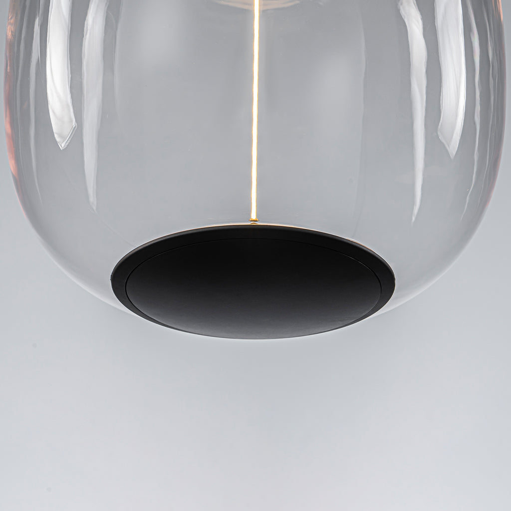 10-Watt 1-Light Modern Dimmable Integrated LED Pendant Light with Drum Shade for Kitchen Island