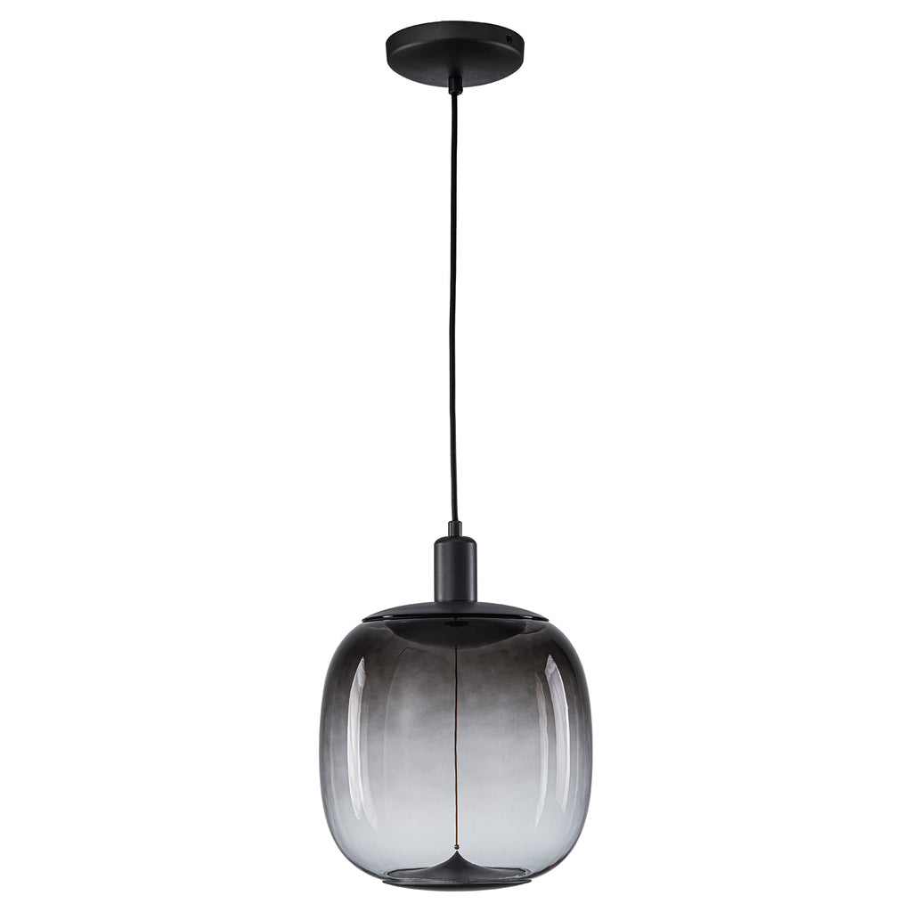 10-Watt 1-Light Modern Dimmable Integrated LED Pendant Light with Drum Shade for Kitchen Island