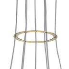 7-Light Modern Gold Sputnik Cluster LED Chandelier with Clear Globe Shades for Living Room