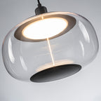 10-Watt 1-Light Modern Dimmable Integrated LED Pendant Light with Drum Shade for Kitchen Island