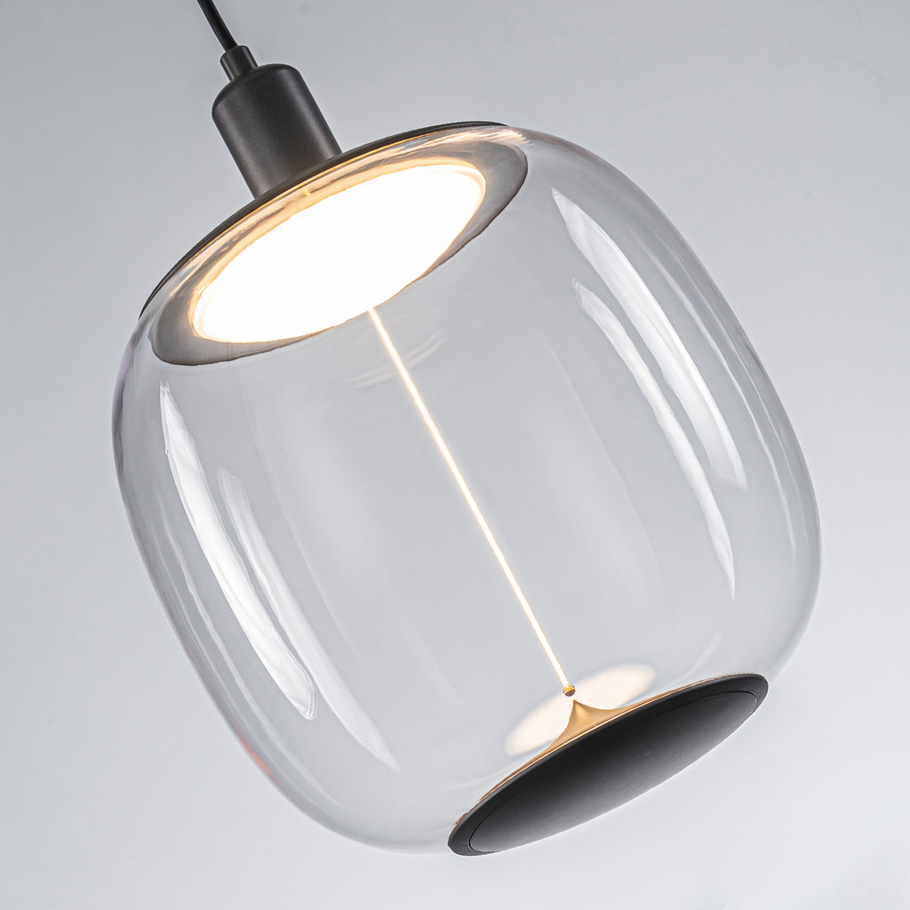 10-Watt 1-Light Modern Dimmable Integrated LED Pendant Light with Drum Shade for Kitchen Island
