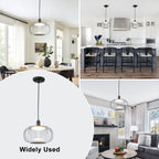 10-Watt 1-Light Modern Dimmable Integrated LED Pendant Light with Drum Shade for Kitchen Island