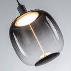 10-Watt 1-Light Modern Dimmable Integrated LED Pendant Light with Drum Shade for Kitchen Island