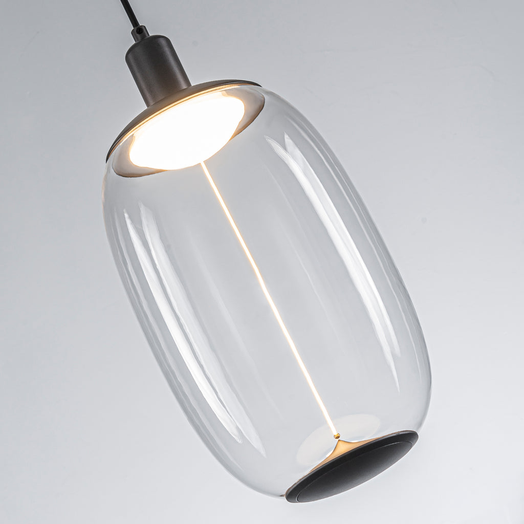 10-Watt 1-Light Modern Dimmable Integrated LED Pendant Light with Drum Shade for Kitchen Island