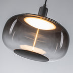 10-Watt 1-Light Modern Dimmable Integrated LED Pendant Light with Drum Shade for Kitchen Island