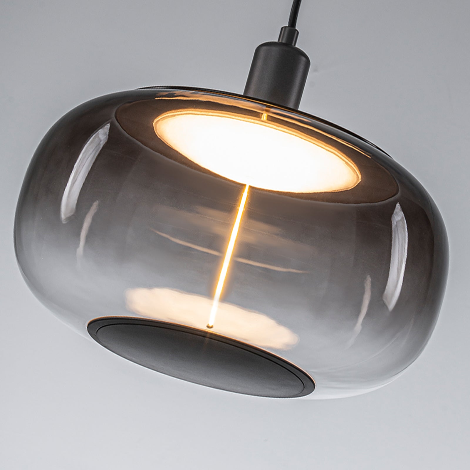 10-Watt 1-Light Modern Dimmable Integrated LED Pendant Light with Drum Shade for Kitchen Island