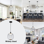 10-Watt 1-Light Modern Dimmable Integrated LED Pendant Light with Drum Shade for Kitchen Island