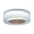 7.48 in. Modern Brass Round Dimmable Integrated LED Wall Sconce Clear Glass Bathroom Vanity Light