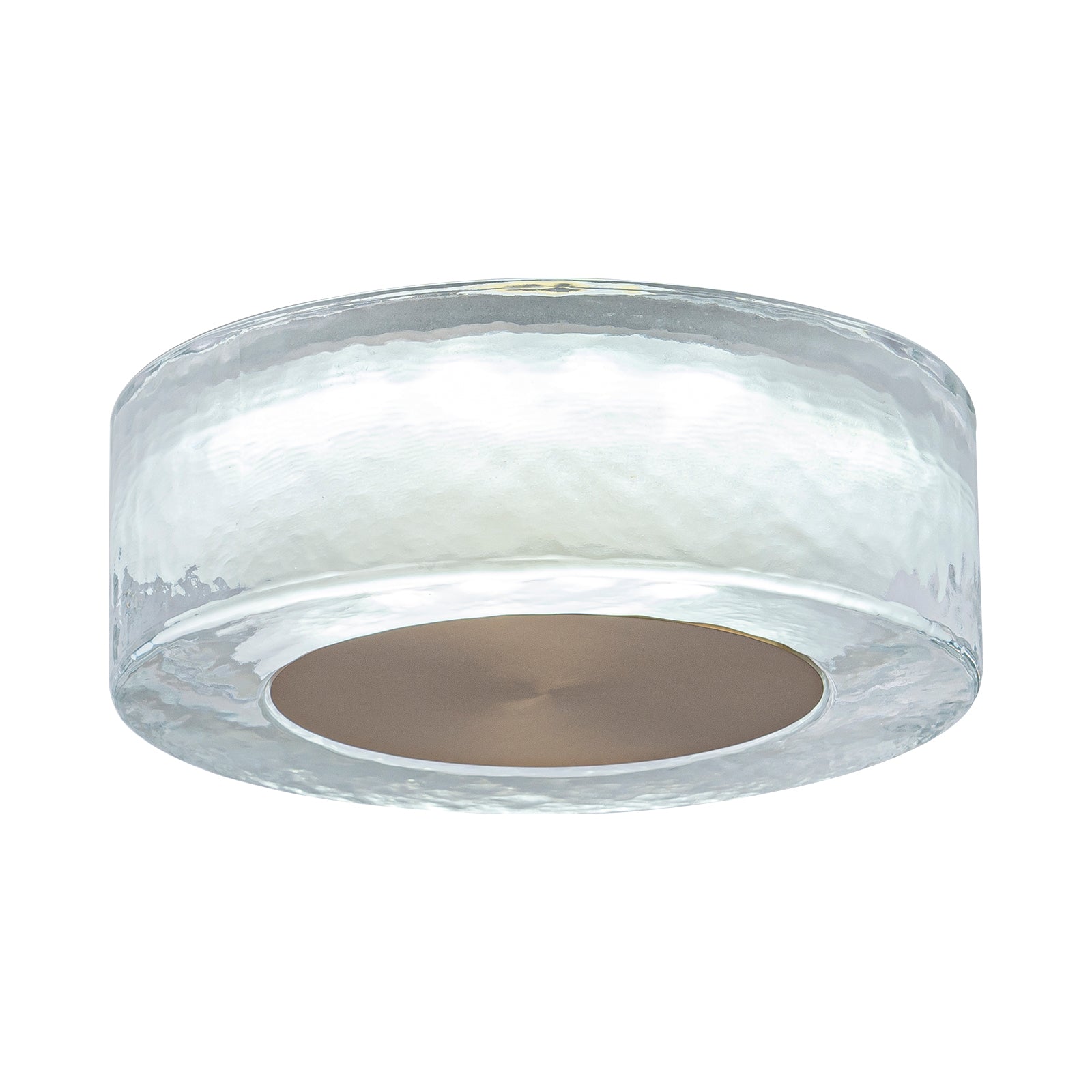 7.48 in. Modern Brass Round Dimmable Integrated LED Wall Sconce Clear Glass Bathroom Vanity Light