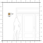 7.48 in. Modern Brass Round Dimmable Integrated LED Wall Sconce Clear Glass Bathroom Vanity Light