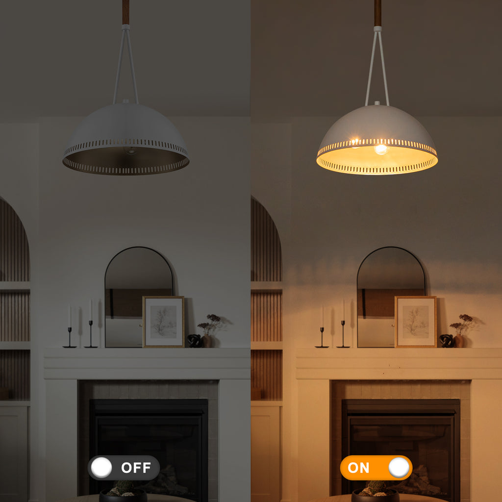 15.75 in. 3-Light Vintage Industrial Metal Dome Pendant Light Chandelier with Iron Shade for Kitchen, Dining