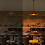 14.76 in. 60-Watt 1-Light Vintage Bronze Island Pendant Light with Cone Iron Shade for Kitchen, Dining Room