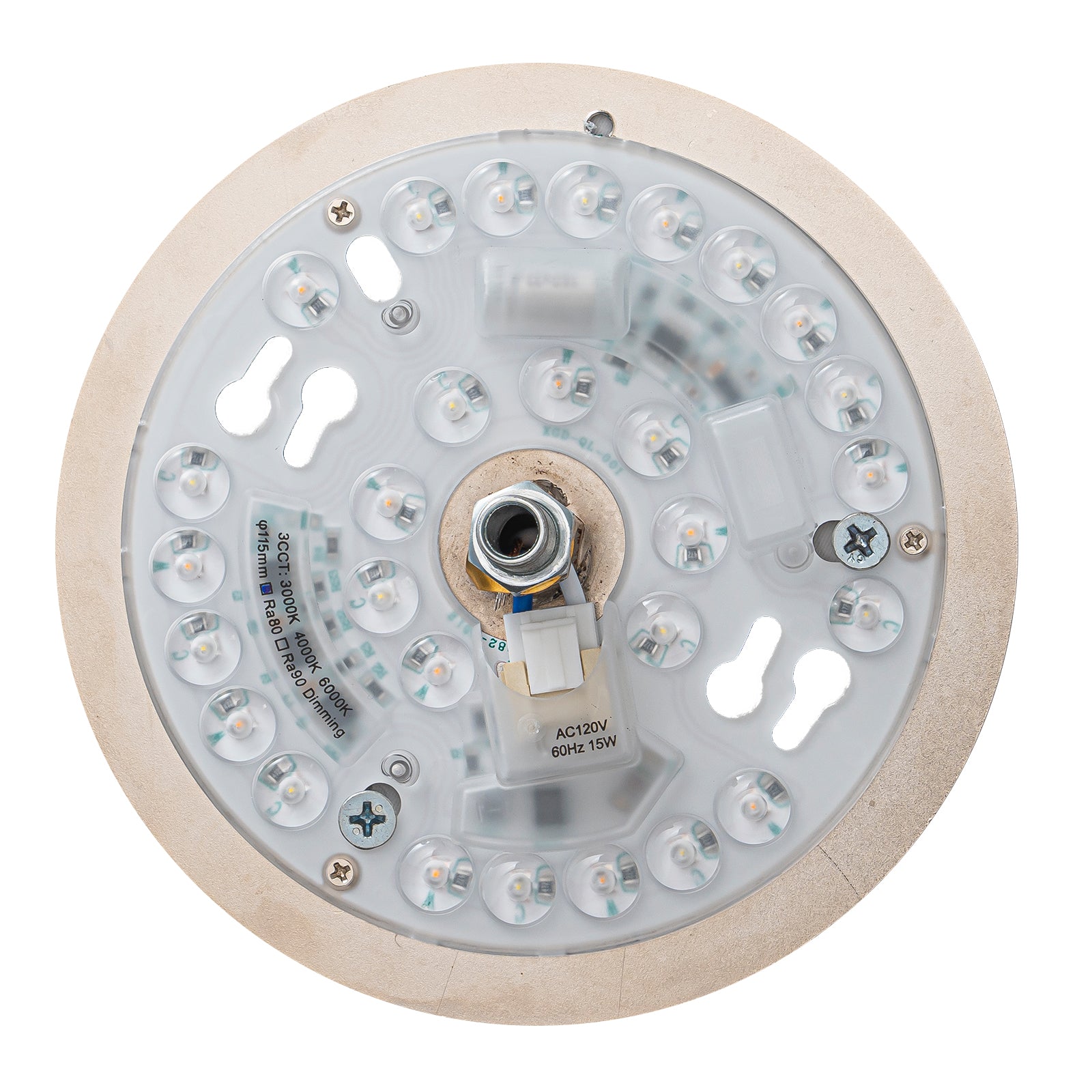 7.48 in. Modern Brass Round Dimmable Integrated LED Wall Sconce Clear Glass Bathroom Vanity Light