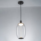 10-Watt 1-Light Modern Dimmable Integrated LED Pendant Light with Drum Shade for Kitchen Island