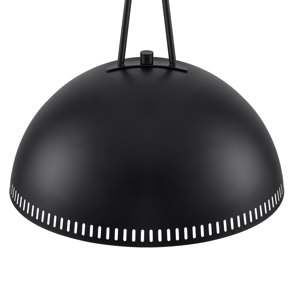 15.75 in. 3-Light Vintage Industrial Metal Dome Pendant Light Chandelier with Iron Shade for Kitchen, Dining