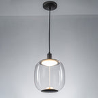 10-Watt 1-Light Modern Dimmable Integrated LED Pendant Light with Drum Shade for Kitchen Island