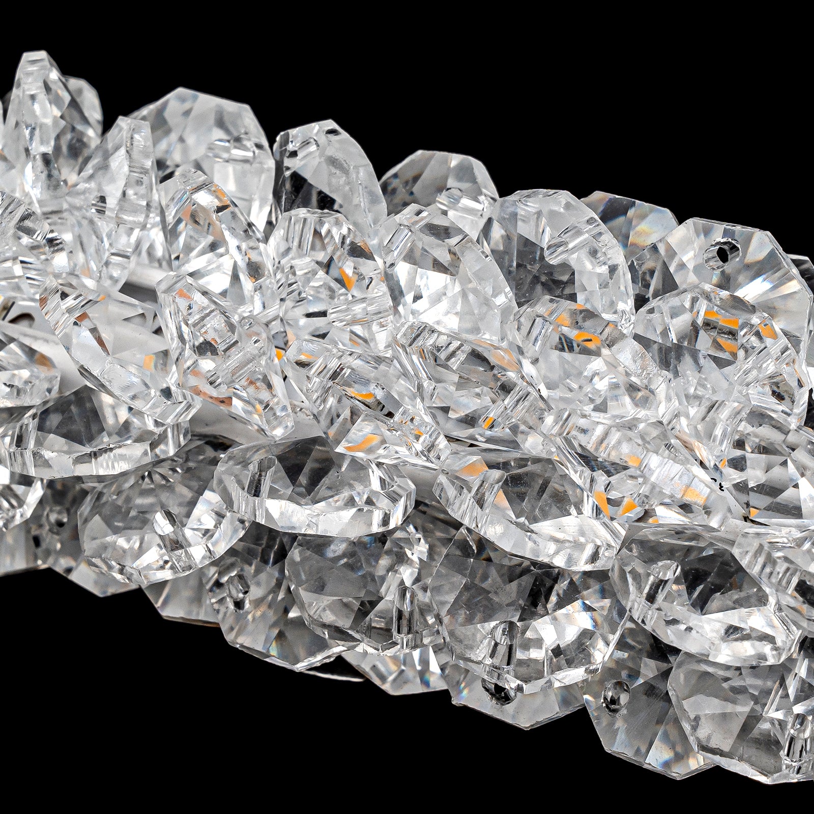 1-Light Modern Gold Metal Ring Crystal Integrated LED Pendant Light Dimmable Chandelier for Dining Room