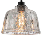 39 in. 3-Light Modern Matte Black Linear Chandelier with Textured Glass Shades for Kitchen Island