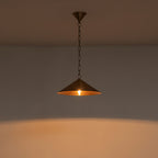 14.76 in. 60-Watt 1-Light Vintage Bronze Island Pendant Light with Cone Iron Shade for Kitchen, Dining Room