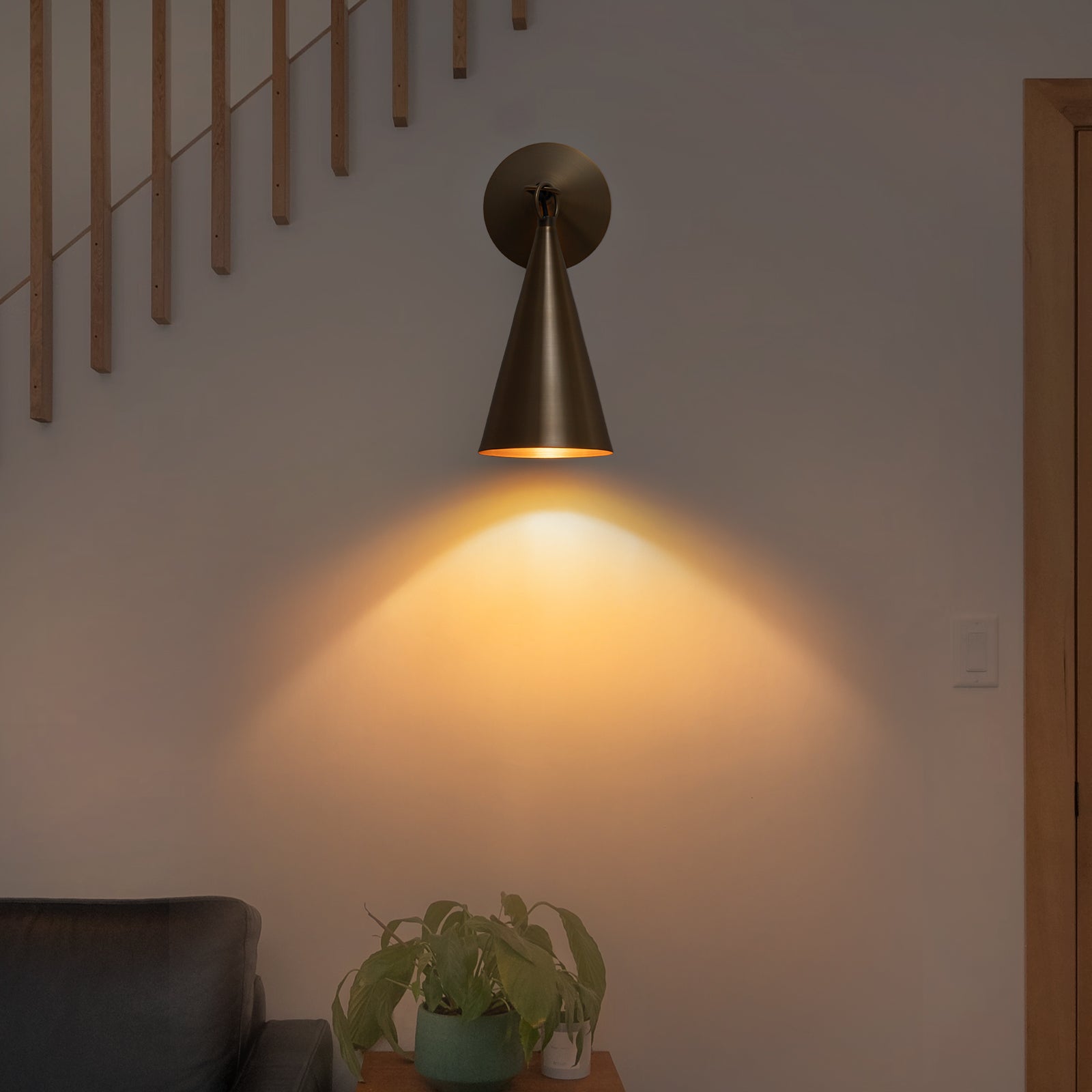 Antique Brass White Ceramic Wall Sconce | SKU 81010000076538 | A81010000076538 (4).jpg