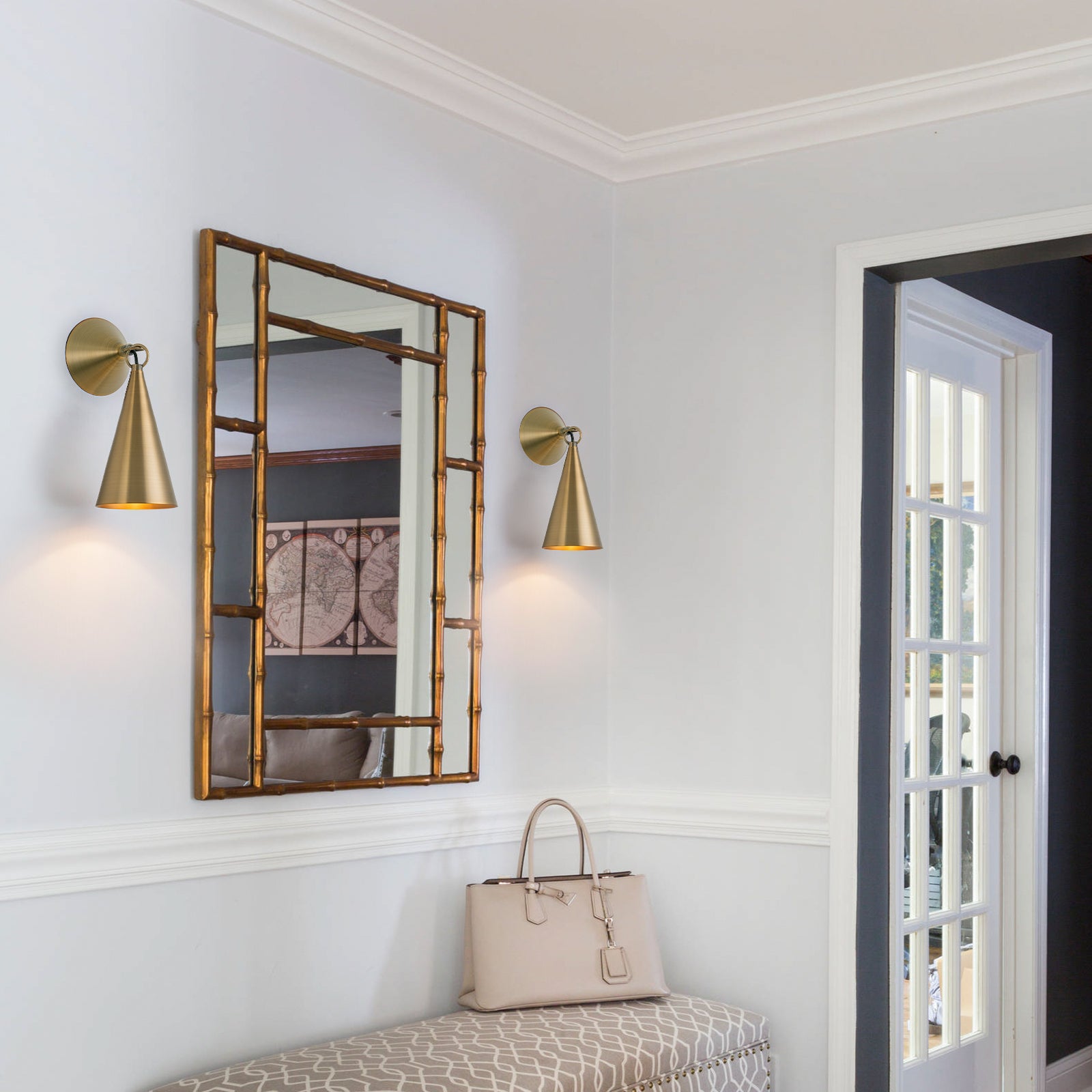 Antique Brass White Ceramic Wall Sconce | SKU 81010000076538 | A81010000076538 (5).jpg