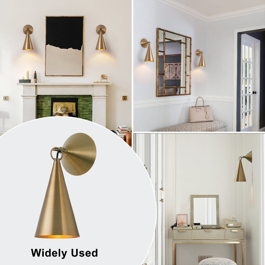 Antique Brass White Ceramic Wall Sconce | SKU 81010000076538 | A81010000076538 (7).jpg