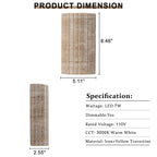 Matte Black Matte White Travertine Wall Sconce | SKU 81010000077948 | A81010000077948 (8).jpg