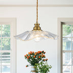 Gold Natural Brass Clear Glass Ceramic Single Pendant Light | SKU 81010000082058 | A81010000082058 (1).jpg