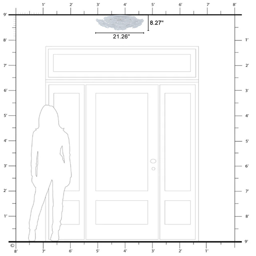 Matte White White Frosted Glass Ceramic Flush Mount Ceiling Light | SKU 81010000083148 | A81010000083148 (2).jpg