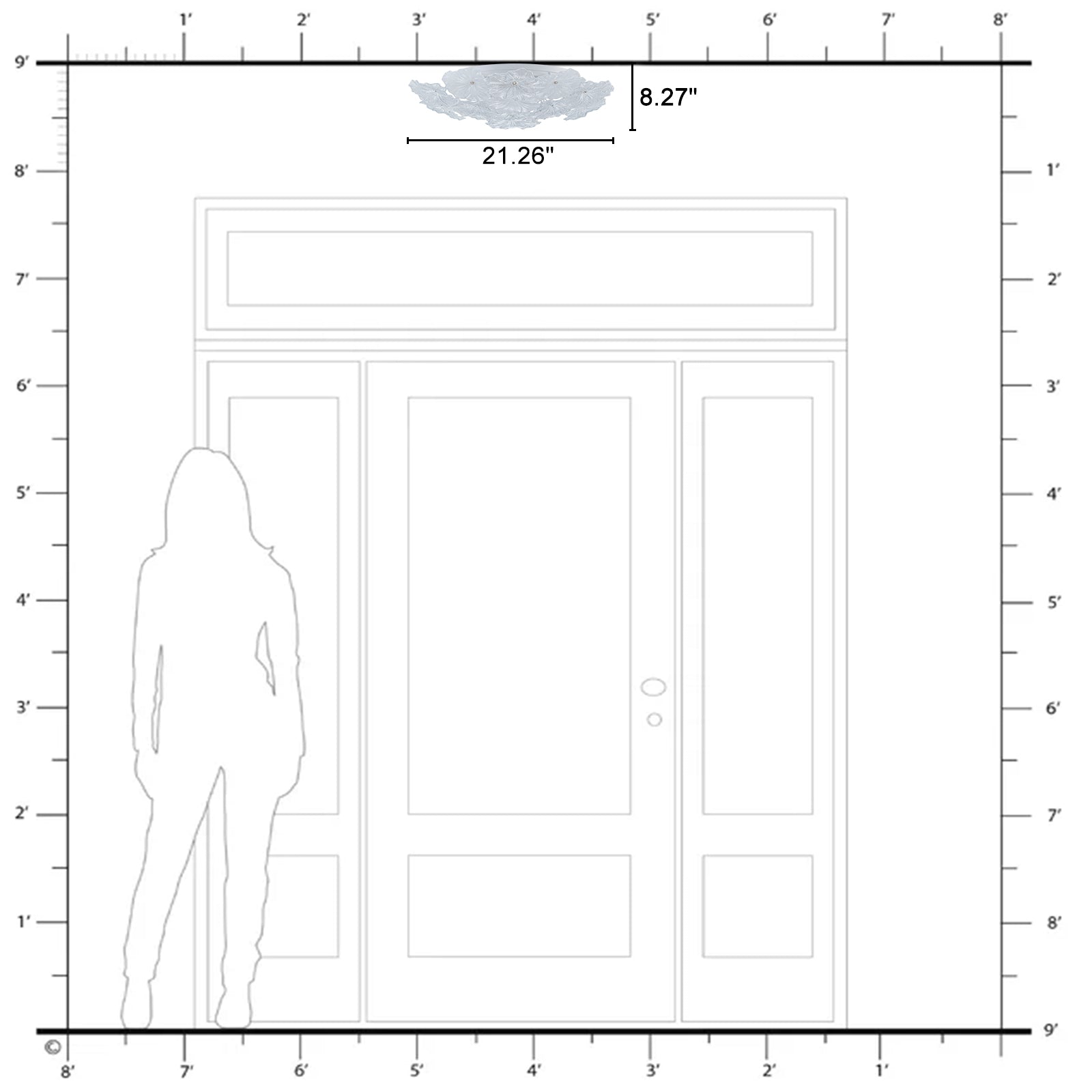 Matte White White Frosted Glass Ceramic Flush Mount Ceiling Light | SKU 81010000083148 | A81010000083148 (2).jpg